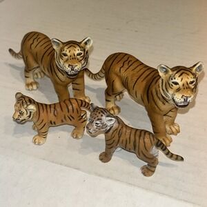 2004 Schleich Tiger Lot 4.5" Animal Figurine Retired 14317 Wild‎ Life Asia E3